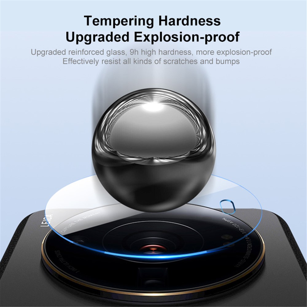 ENKAY HAT-PRINCE 2Pcs / Set for Xiaomi 12S Ultra 5G Camera Lens Protector 9H 0.2mm High Aluminum-silicon Glass Full Cover Film-5