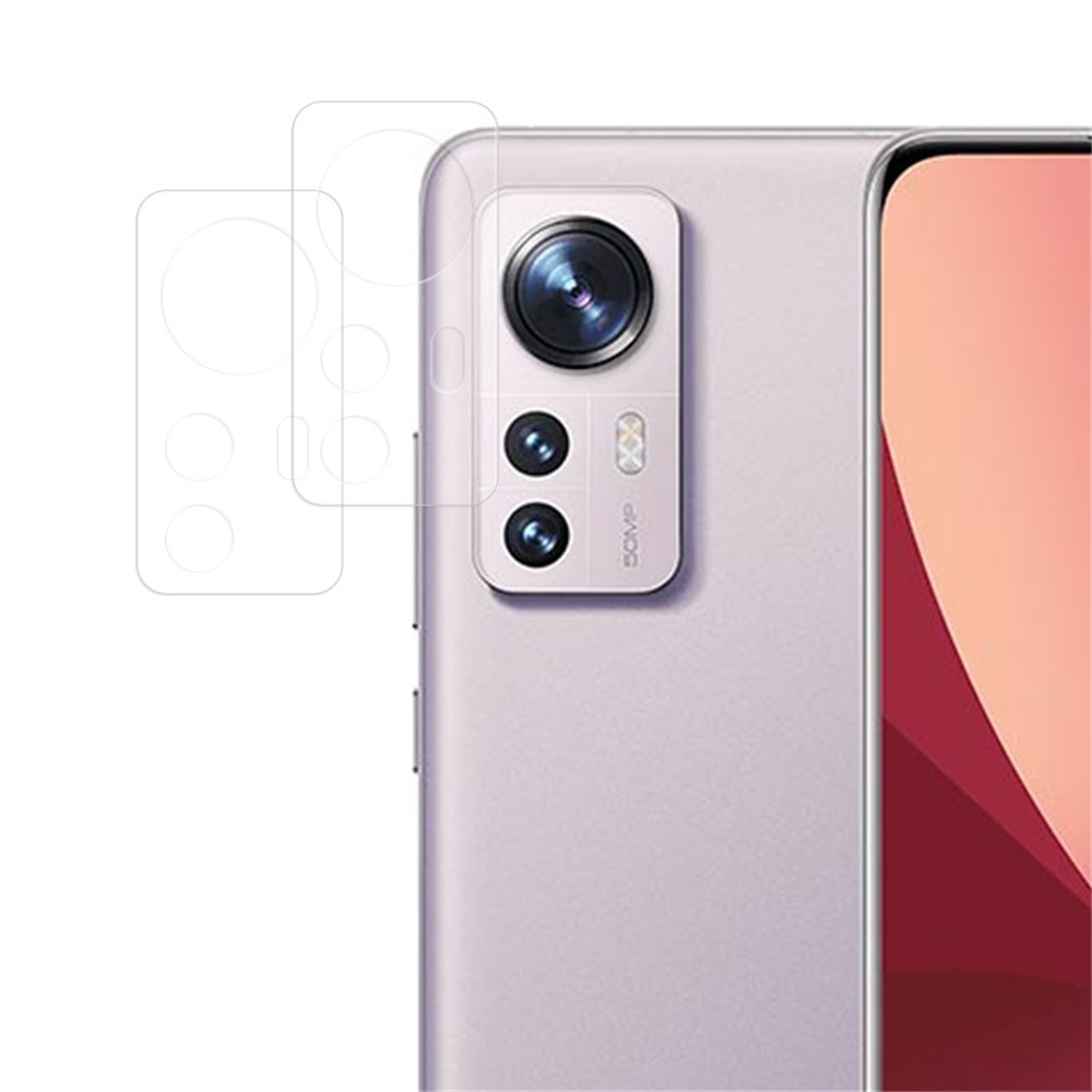 ENKAY HAT-PRINCE 2Pcs / Set for Xiaomi 12 5G / 12X 5G / 12S 5G Full Cover Camera Lens Protector 0.2mm 9H Hardness High Aluminum-silicon Glass Film-1