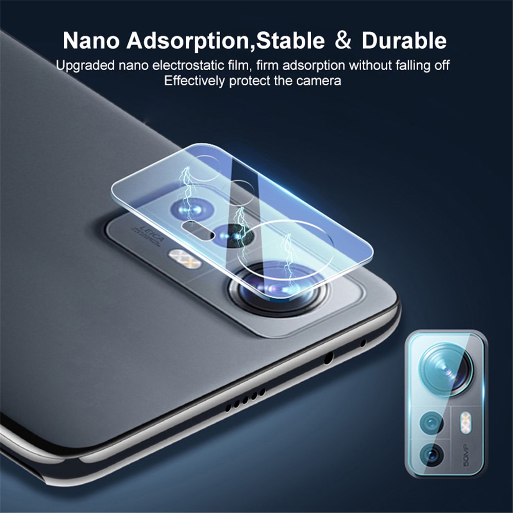 ENKAY HAT-PRINCE 2Pcs / Set for Xiaomi 12 5G / 12X 5G / 12S 5G Full Cover Camera Lens Protector 0.2mm 9H Hardness High Aluminum-silicon Glass Film-5
