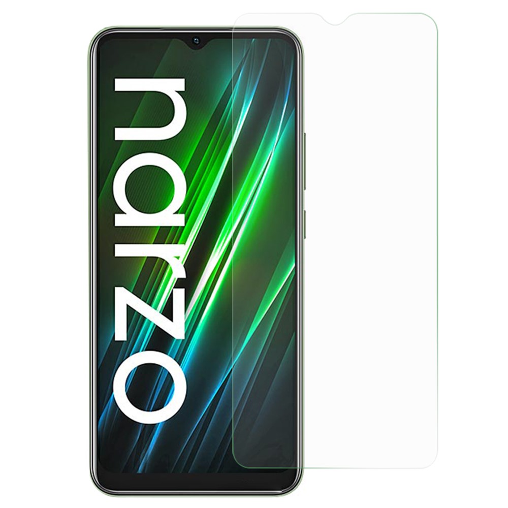 For Realme Narzo 50i Prime 4G 0.3mm Arc Edge Tempered Glass Screen Protector Explosion-proof Anti-scratch Film-1