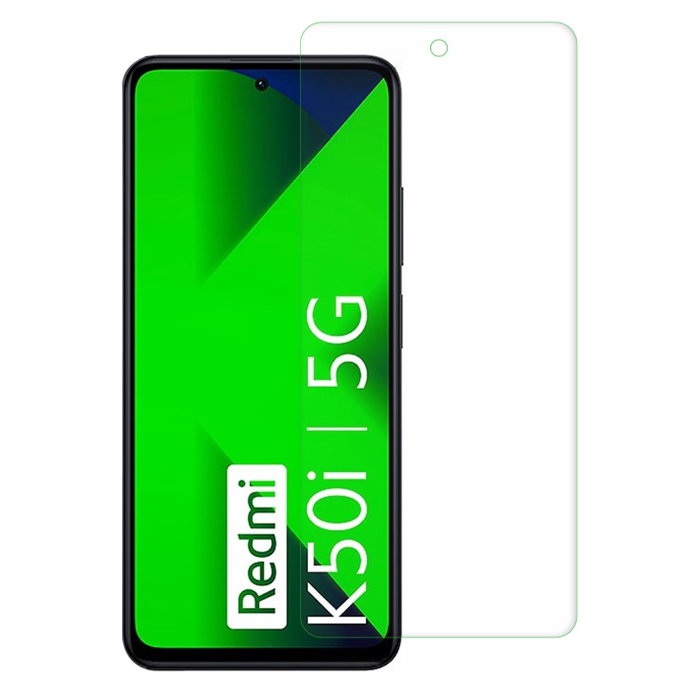 Tempered Glass Screen Protector for Xiaomi Redmi K50i 5G, 0.3mm Arc Edge Ultra Clear Shatter-proof Screen Film-1