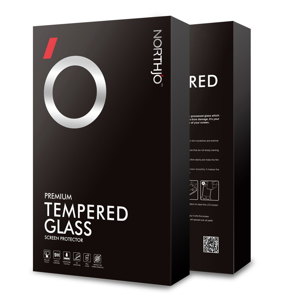 NORTHJO Screen Protector For Samsung Galaxy A23 4G (165.4 x 76.9 x 8.4mm) / A23 5G, Full Coverage Silk Printing Protective Tempered Glass Film-4