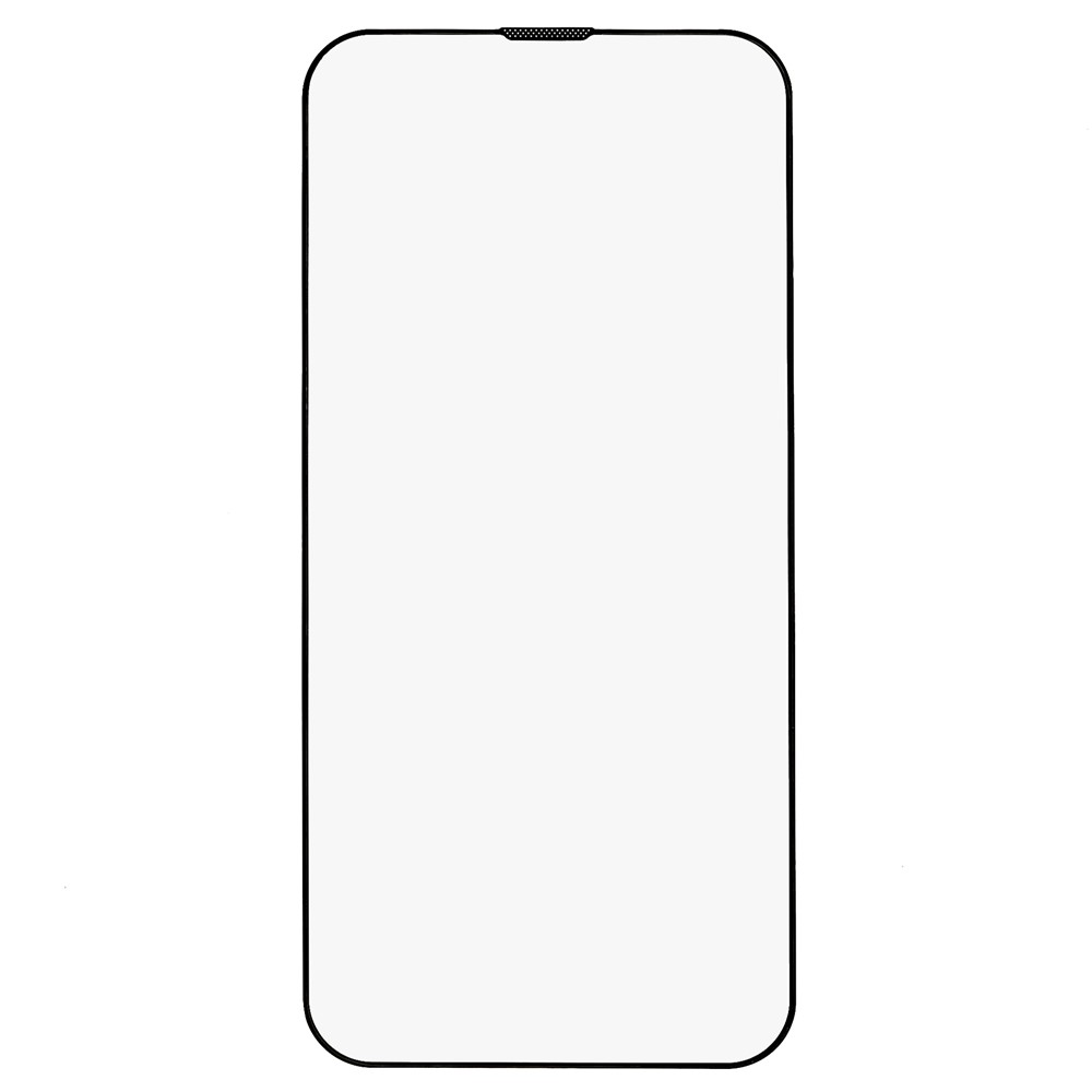 For iPhone 13 6.1 inch / 13 Pro 6.1 inch Ultra Clear Full Screen Protector Silk Printing Edge Anti-static High Aluminum-silicon Glass Film with Dust-proof Net-2