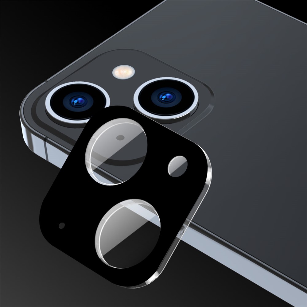 ENKAY HAT-PRINCE 2Pcs / Set for iPhone 13 6.1 inch / 13 mini 5.4 inch Camera Lens Protector Full Cover Silk Printing High Transparency Tempered Glass Film-4