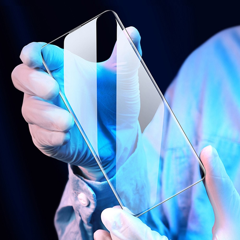 XUNDD For iPhone 14 Pro Max 6.7 inch Full Cover Tempered Glass Shatter-proof Screen Protector with Dust-proof Net and Installation Tool-2
