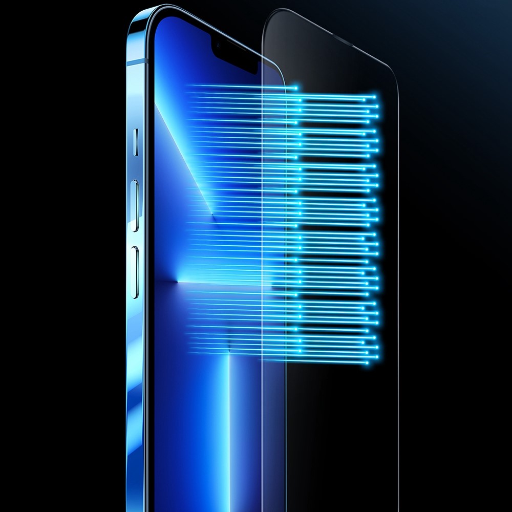 XUNDD For iPhone 14 Pro Max 6.7 inch Full Cover Tempered Glass Shatter-proof Screen Protector with Dust-proof Net and Installation Tool-5