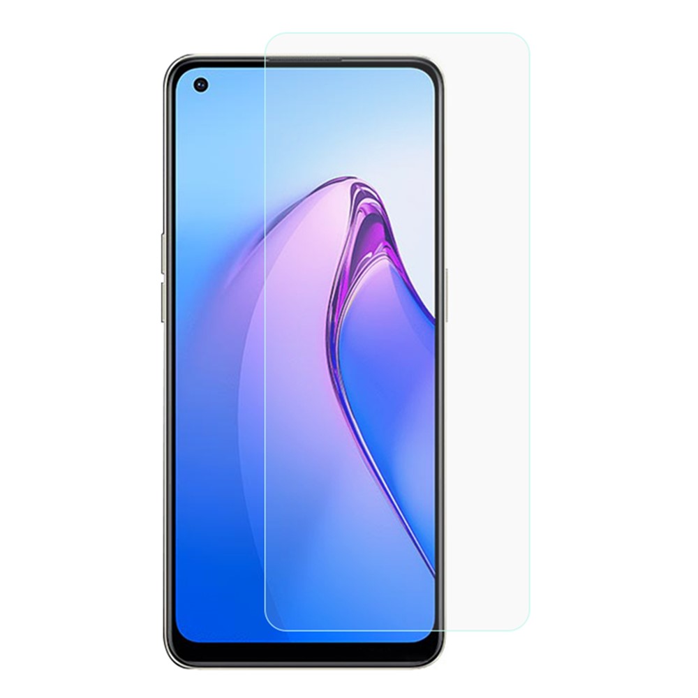 0.3mm Arc Edge Tempered Glass film for Oppo Reno8 4G, High Definition An-explosion Screen Protector-1
