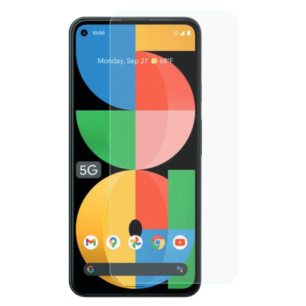 For Google Pixel 5a 5G Tempered Glass Screen Protector 0.3mm Arc Edge Shatter-proof Anti-scratch HD Clear Film-1