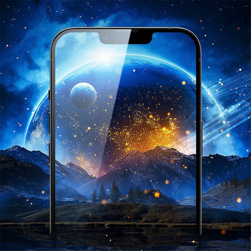 BENKS for iPhone 14 Pro 6.1 inch Camera Lens Protector Full Cover High Aluminium-silicon Glass Anti-Scratch Ultra HD Aluminum Alloy Metal Camera Cover - Black-3