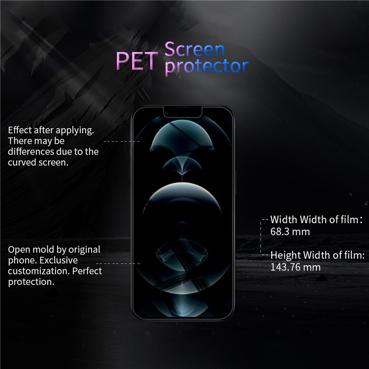 NILLKIN for iPhone 14 Plus Anti-glare Screen Protector Dust-proof Anti-Scratch Matte Phone Screen PET Film-5