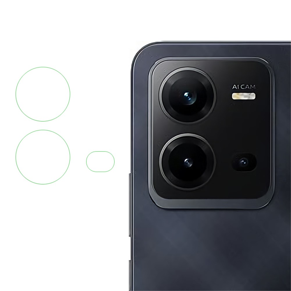 3Pcs / Set Flexible Camera Lens Protector for vivo V25e 4G, HD Clear Oily Glass Scratch Resistant Phone Rear Lens Film-1