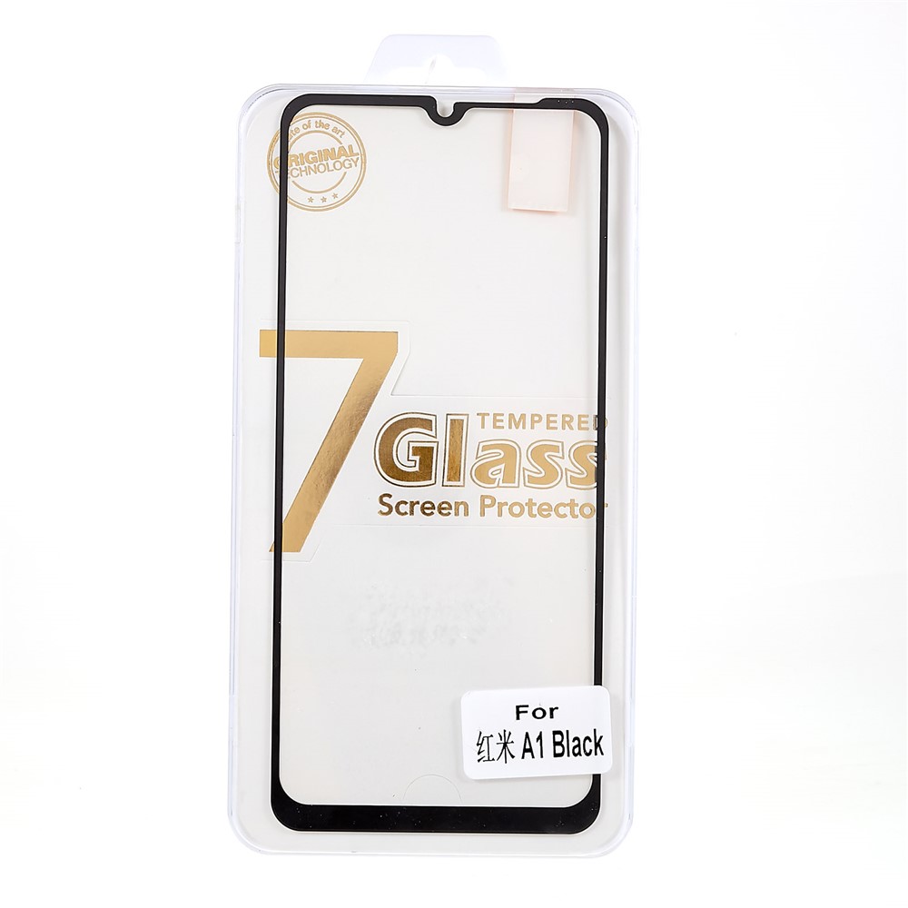 Pour Xiaomi Redmi A1 4G Couverture Complète Printing Screen Protector Film en Verre Trempé de Colle Complète