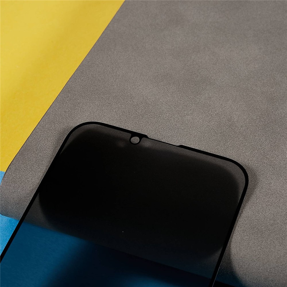 For iPhone 14 Full Coverage Anti-Spy Screen Protector Shatterproof Corning Gorilla Glass Arc Edges Private Film-6