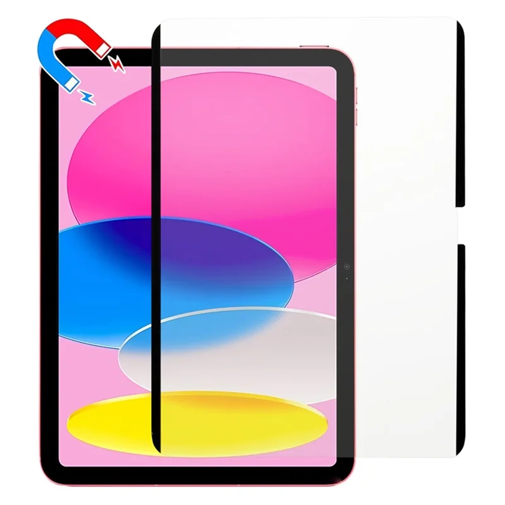 For iPad Air 11 (2026) / (2025) / (2024) Paper-Feel Magnetic Screen Protector Detachable and Reusable Screen Film (NOT Complete Covering) - Black