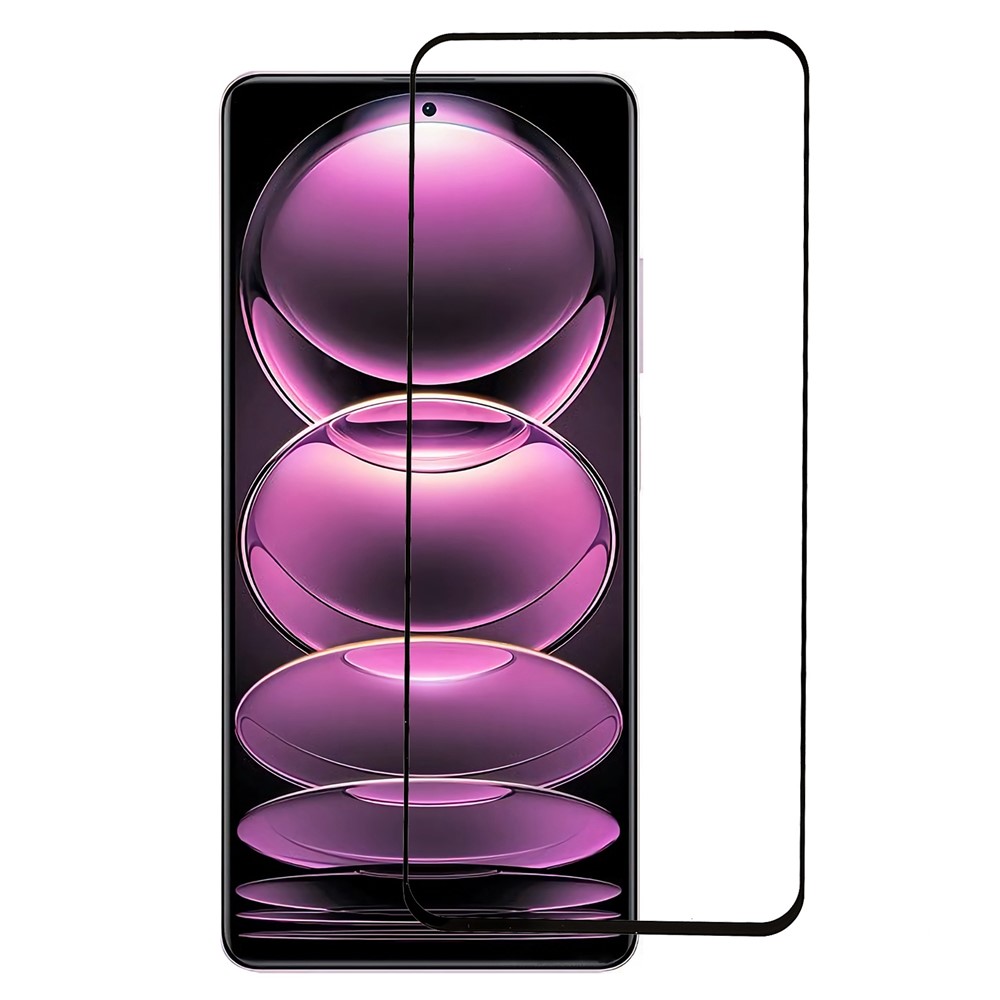 For Xiaomi Redmi Note 12 5G Full Covering Full Glue Silk Printing Anti-scratch Screen Protector Black Edge Tempered Glass Screen Film-1