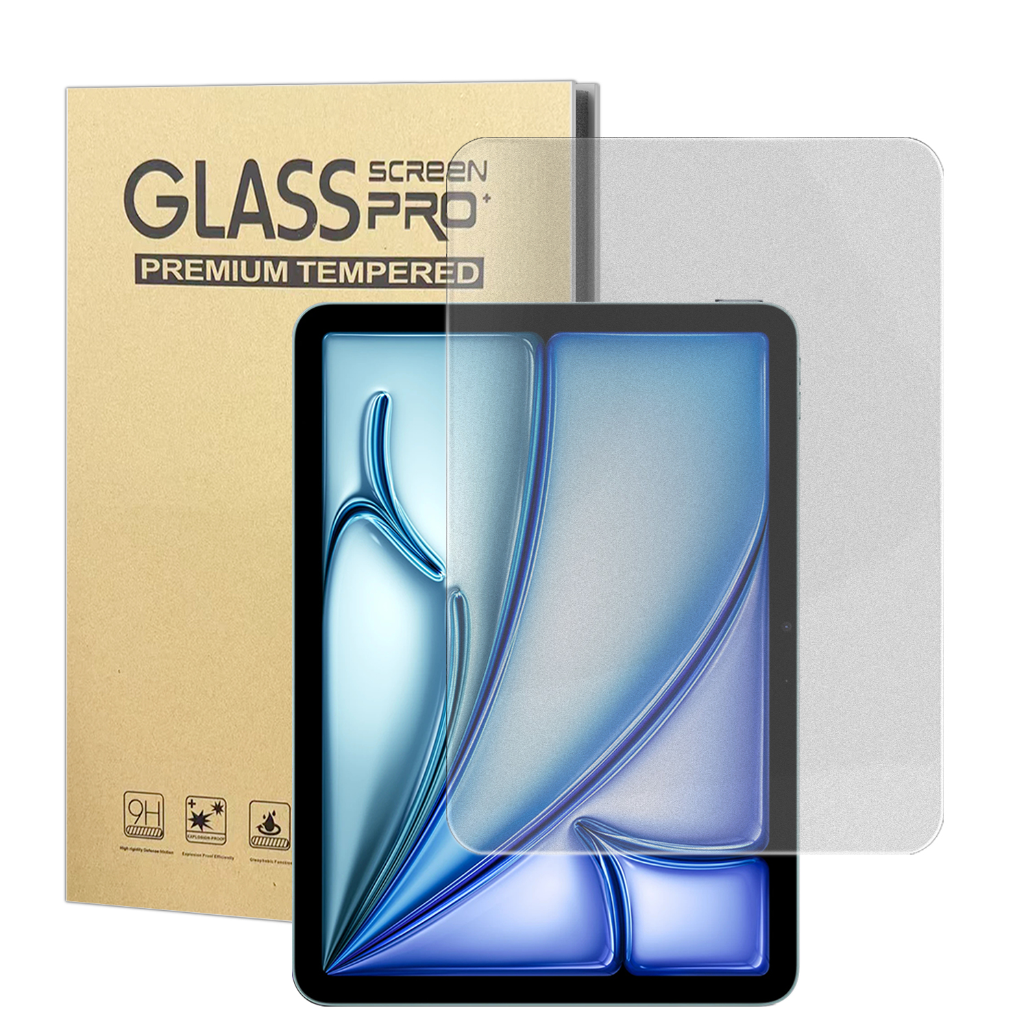 For iPad Air 13 (2026) / (2025) / (2024) Paper-Like Screen Protector Matte Anti Fingerprint Writing Film (NOT Complete Covering) - Transparent