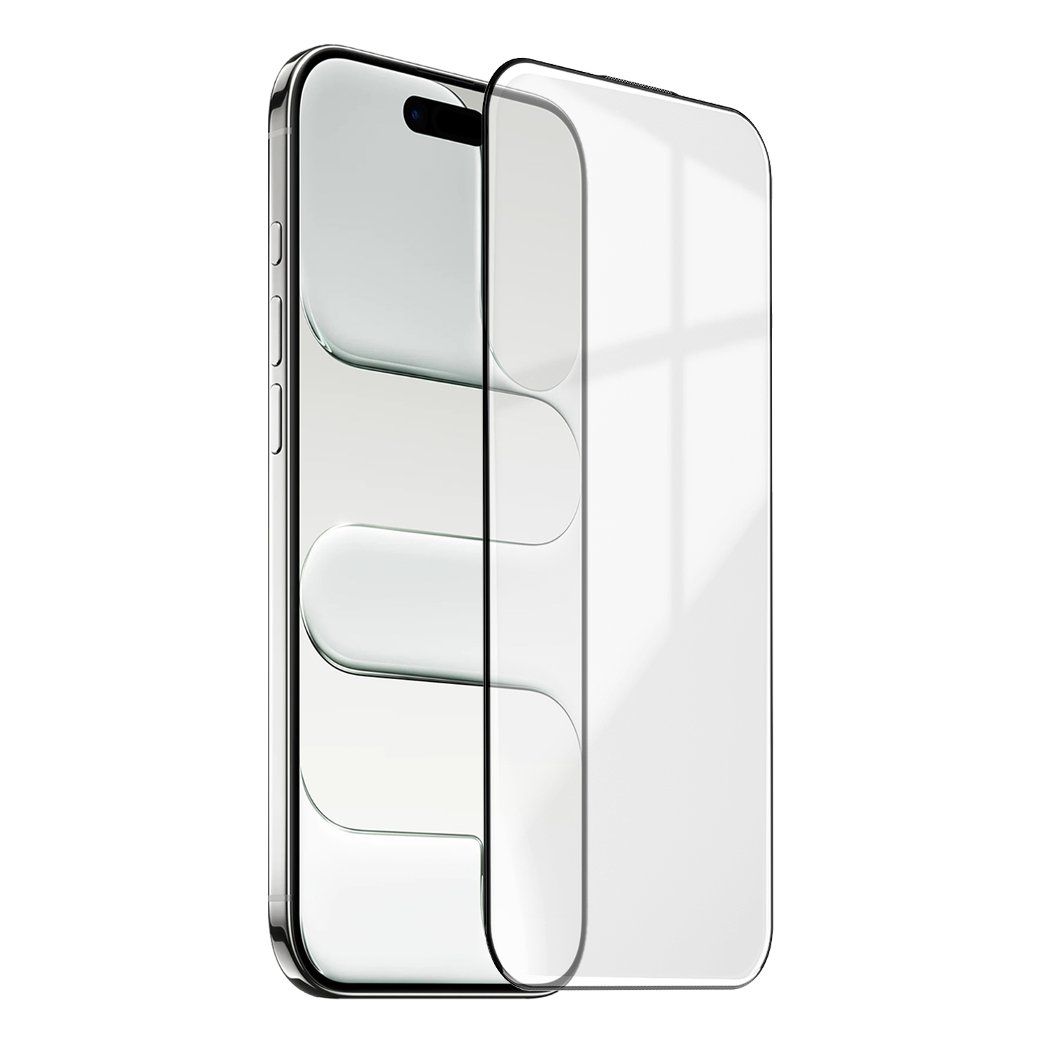 For iPhone Air Corning Gorilla Glass Full Screen Protector 9H Hardness Anti-Fingerprint Silk Printing Film - Transparent
