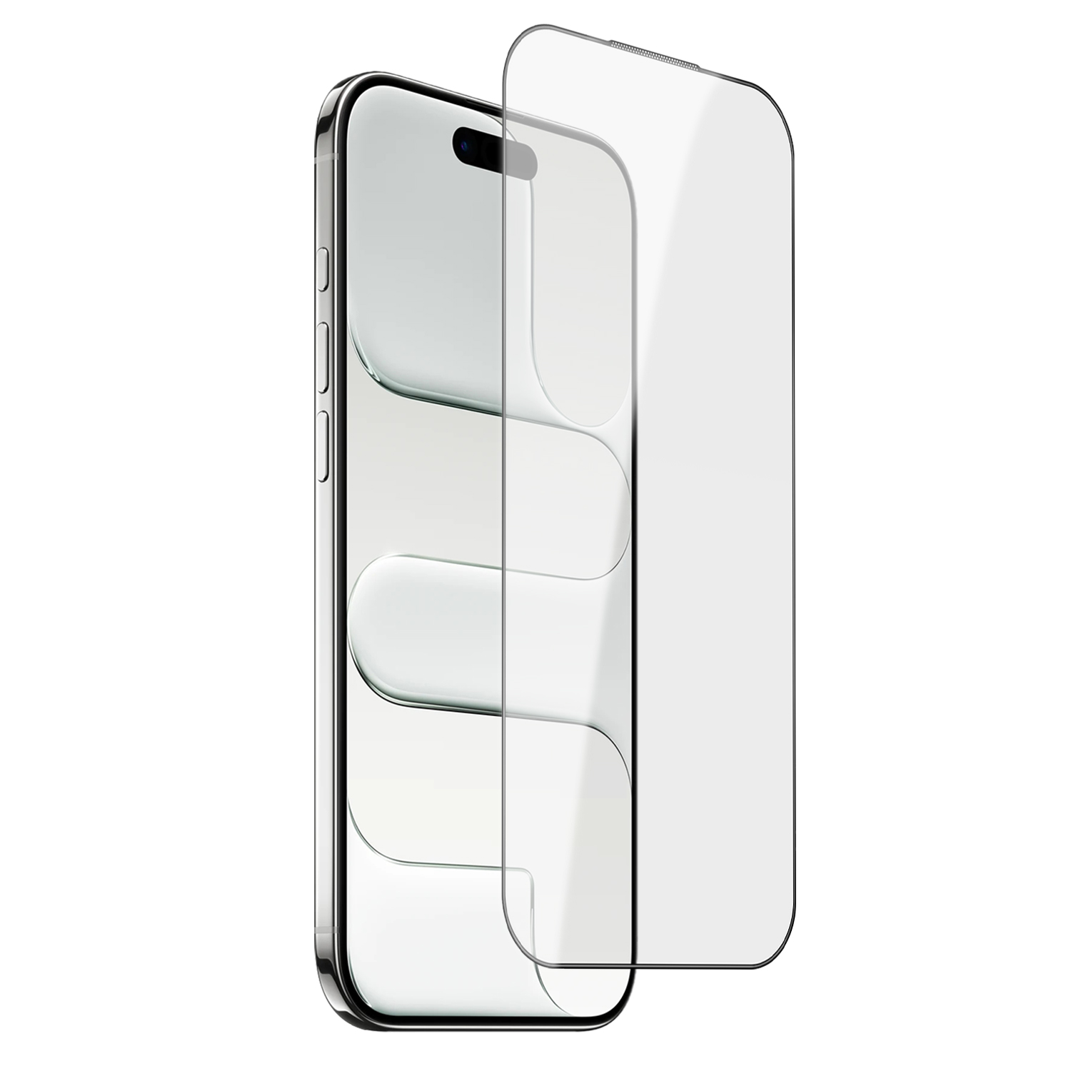 For iPhone Air Screen Protector AR Anti-Reflective Silk Printing Clear High Aluminium-silicon Glass Film - Transparent