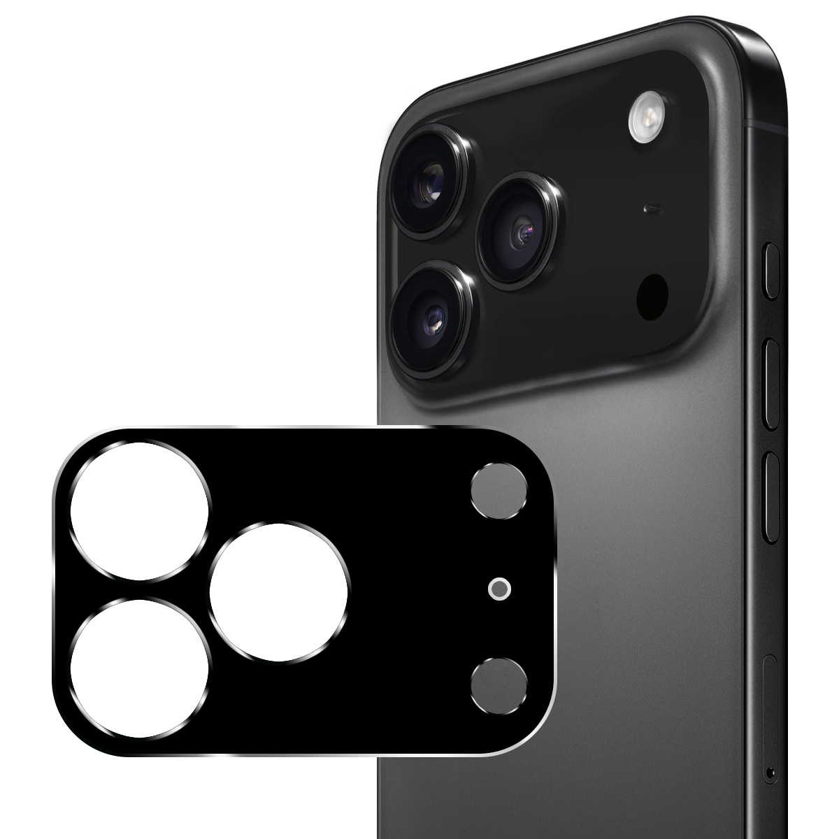 HAT PRINCE for iPhone 18 Pro Camera Lens Protector ENKAY Hat-Prince Integrated Tempered Glass Lens Film - Black