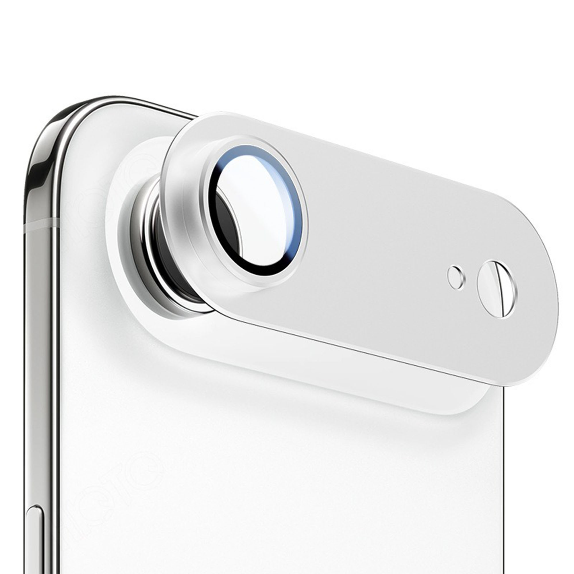 For iPhone Air Camera Lens Protector Aluminum Alloy+Tempered Glass One-Piece Design AR+AF Anti-Reflective Lens Film - Silver