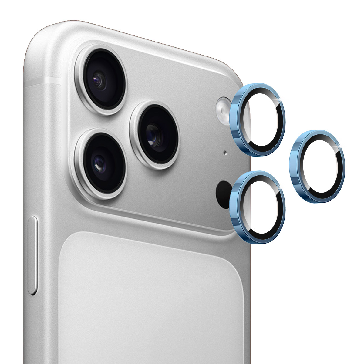 HAT PRINCE for iPhone 18 Pro / iPhone 18 Pro Max Camera Lens Film ENKAY  Tempered Glass+Aluminum Alloy Lens Protector - Blue