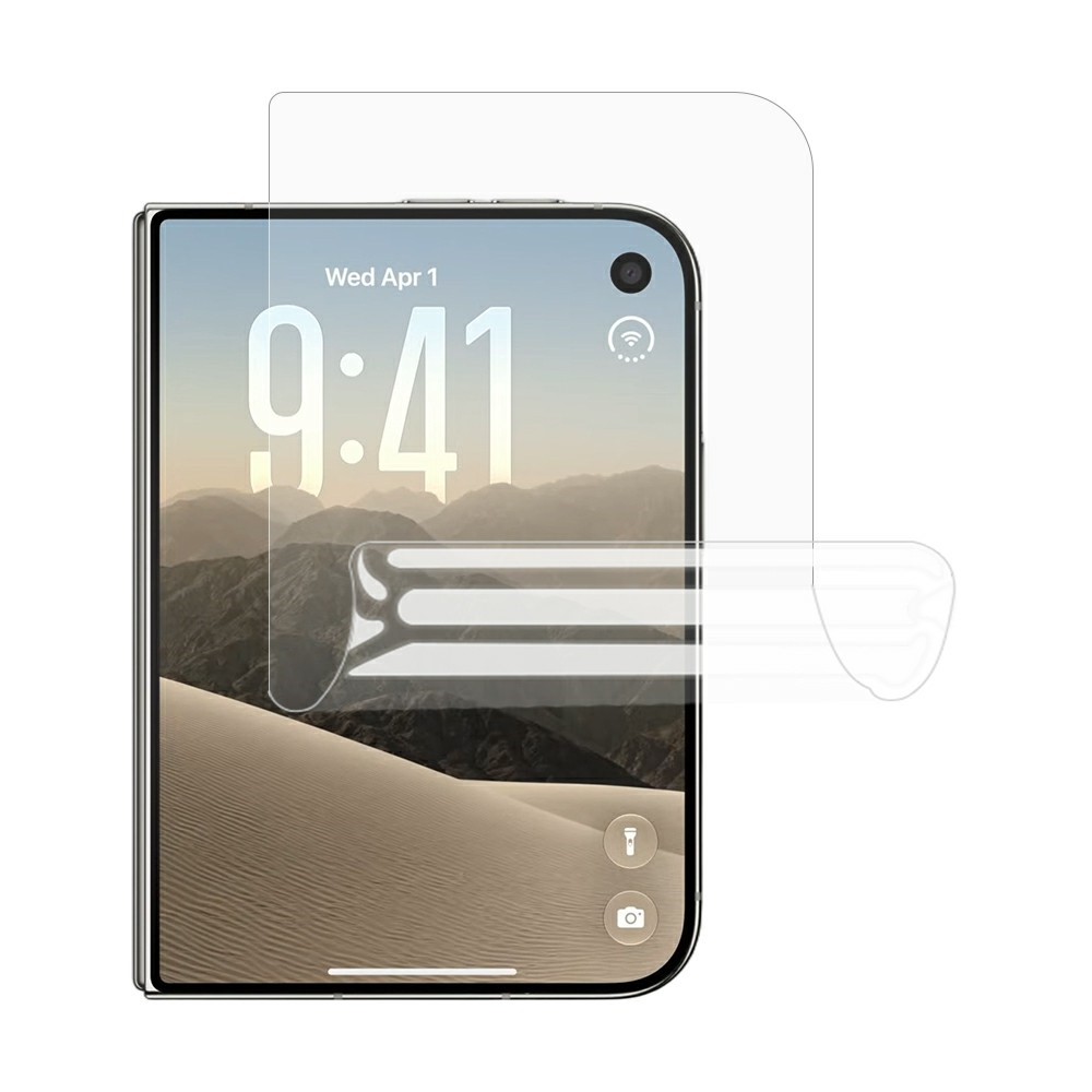 For iPhone Duo Screen Protector Soft Hydrogel TPU Anti Scratch Full Screen Film - Transparent