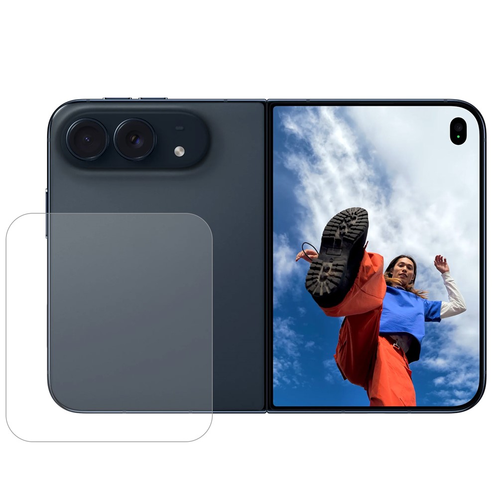 For iPhone Duo Anti-Scratch Phone Back Hydrogel TPU Film Full Cover Back Protector - Transparent