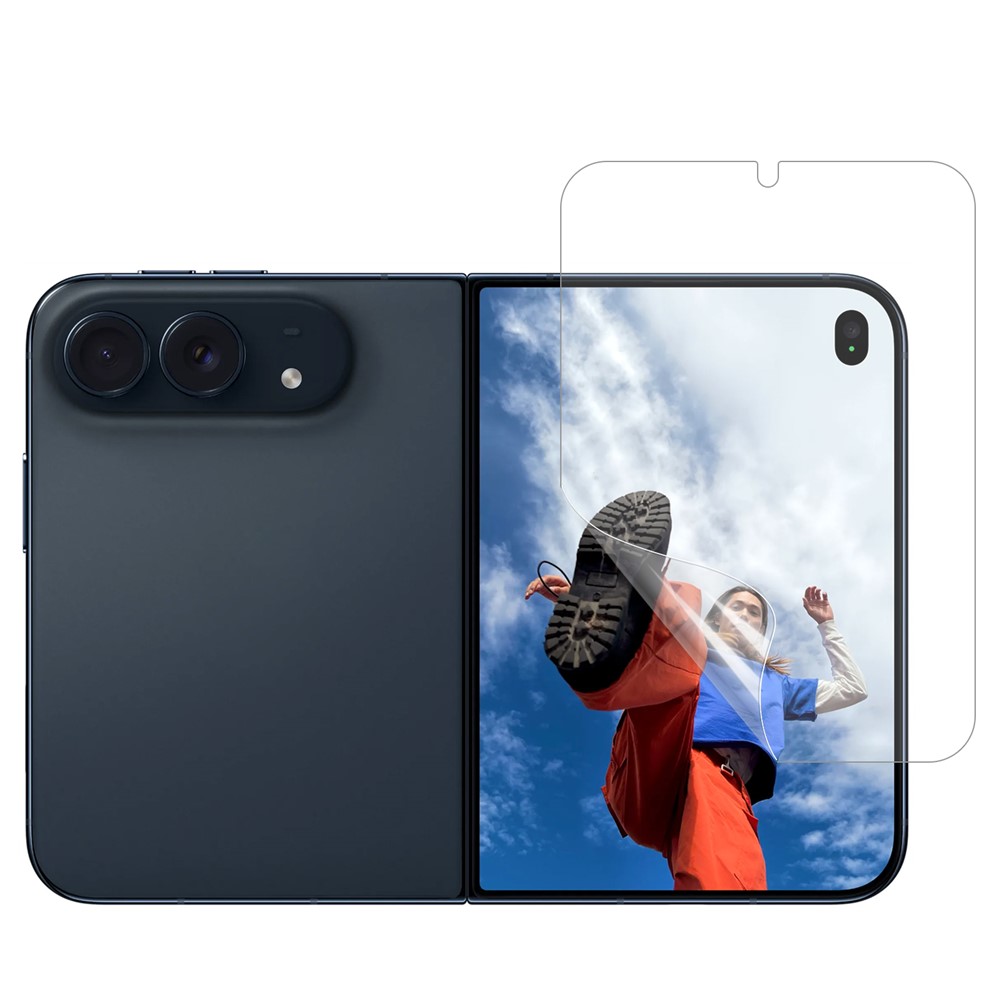 For iPhone Duo Screen Film PET Bubble Free Ultra Clear Screen Protector, NOT Complete Covering - Transparent