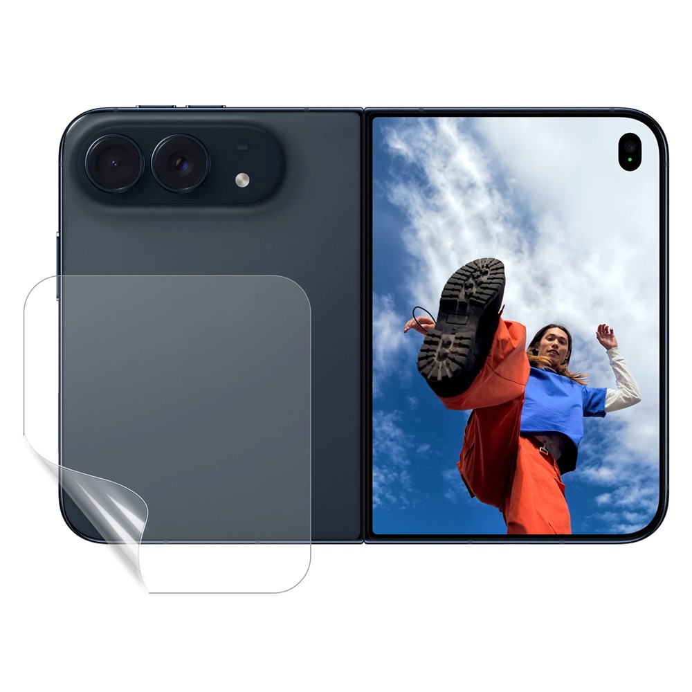 For iPhone Duo Anti-Scratch Phone Back Protector Ultra Clear PET Back Cover Film - Transparent