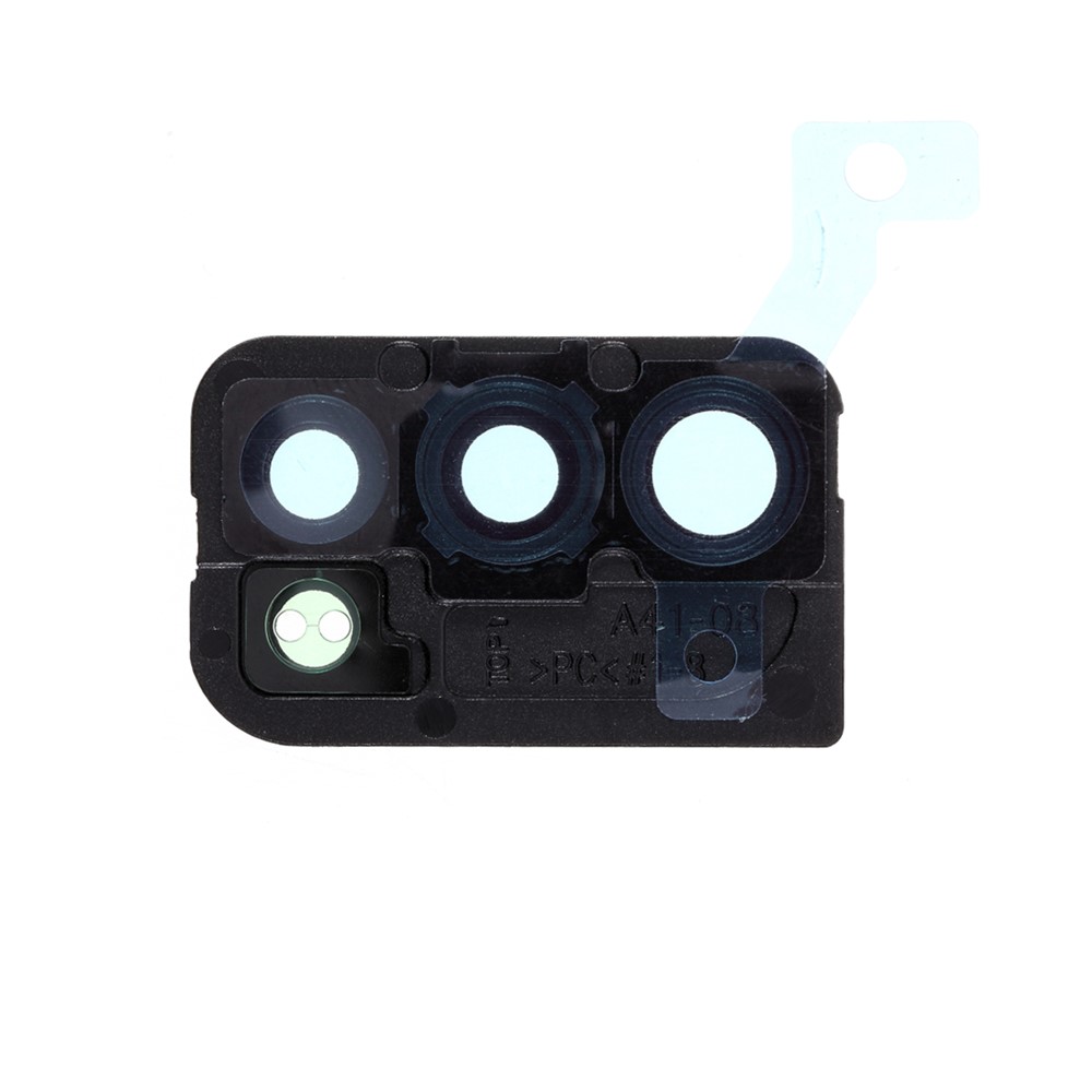 OEM Back Camera Lens Ring Cover with Glass Lens Part for Samsung Galaxy A41 A415 - Black-3