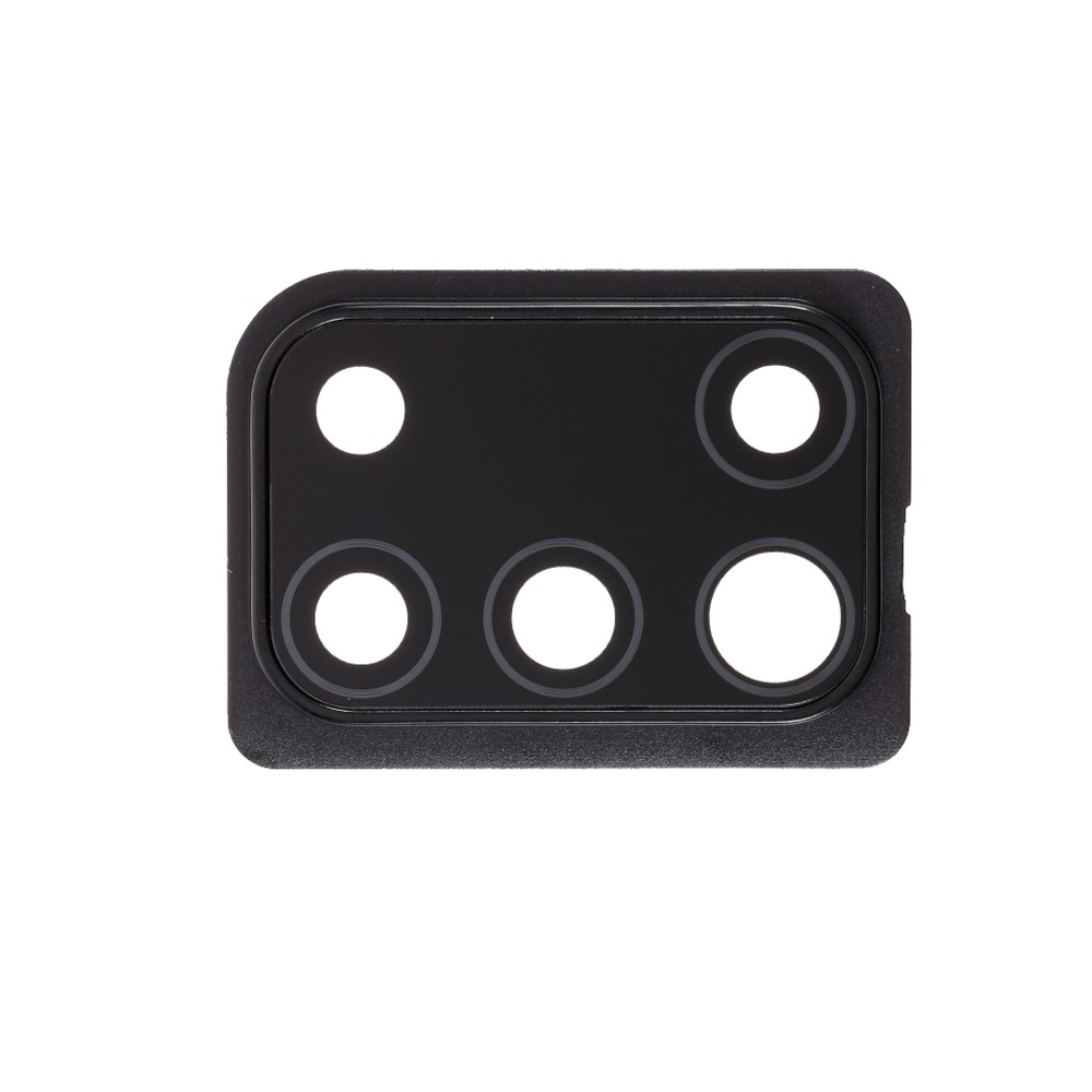 OEM Back Camera Lens Ring Cover with Glass Lens for Samsung Galaxy A31 A315 - Black-1