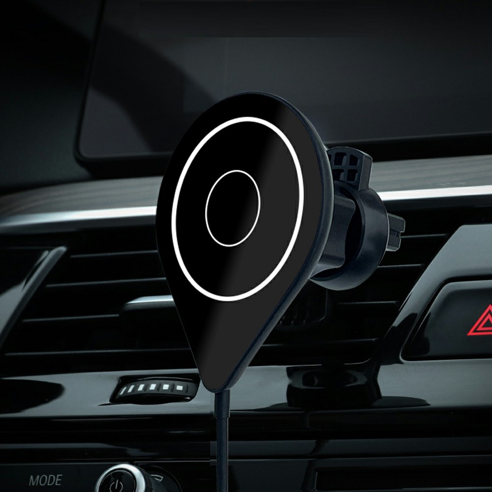 C15 15W Car Magnetic Wireless Charger Air Vent Mount Phone Fast Charging Stand for iPhone 13/12 Series-1