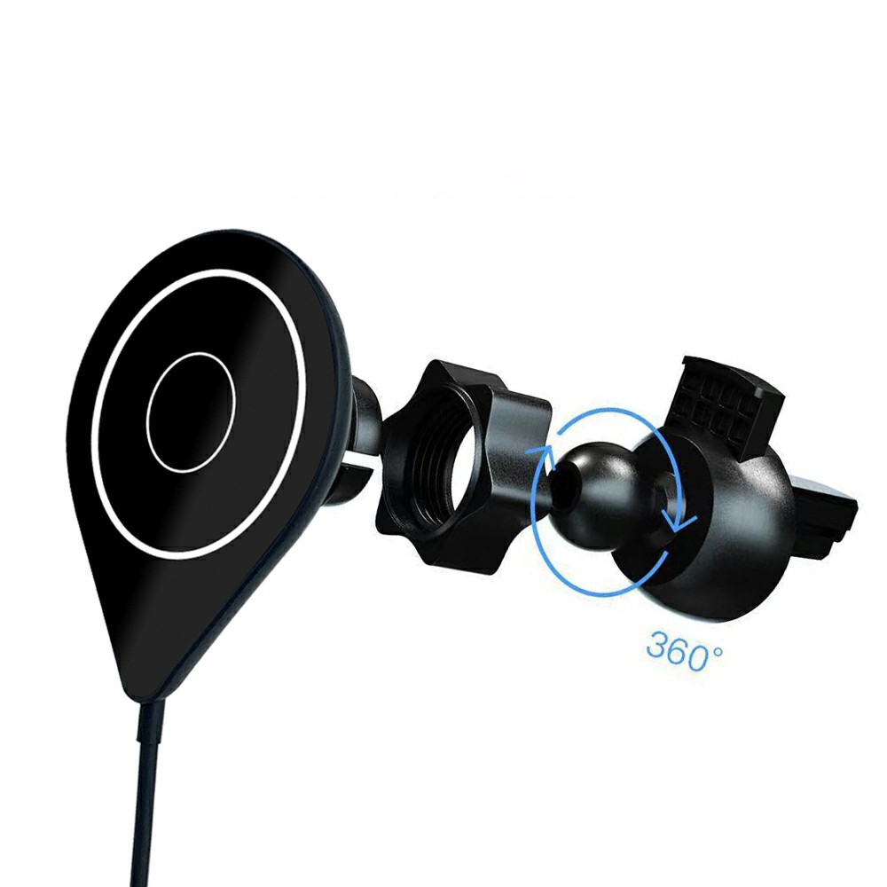 C15 15W Car Magnetic Wireless Charger Air Vent Mount Phone Fast Charging Stand for iPhone 13/12 Series-5