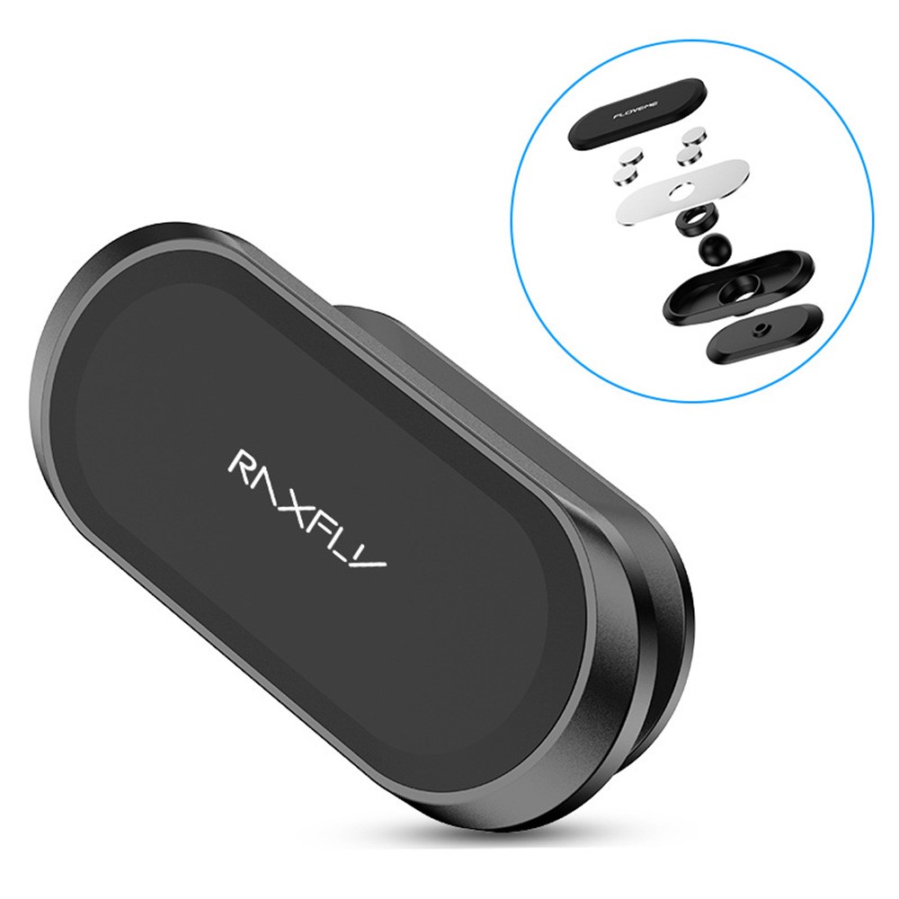 RAXFLY Car 360° Rotation Adhesive Phone Holder Magnetic Adsorption Bracket for 4-7inch Mobile Phones-2