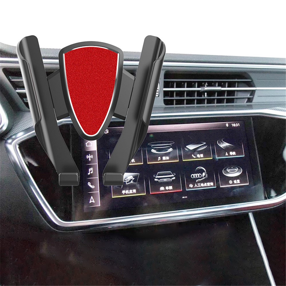 YC05 Gravity Sensing Auto Clamp Car Air Vent Mount Mobile Phone Holder Hands-free Bracket - Grey-6