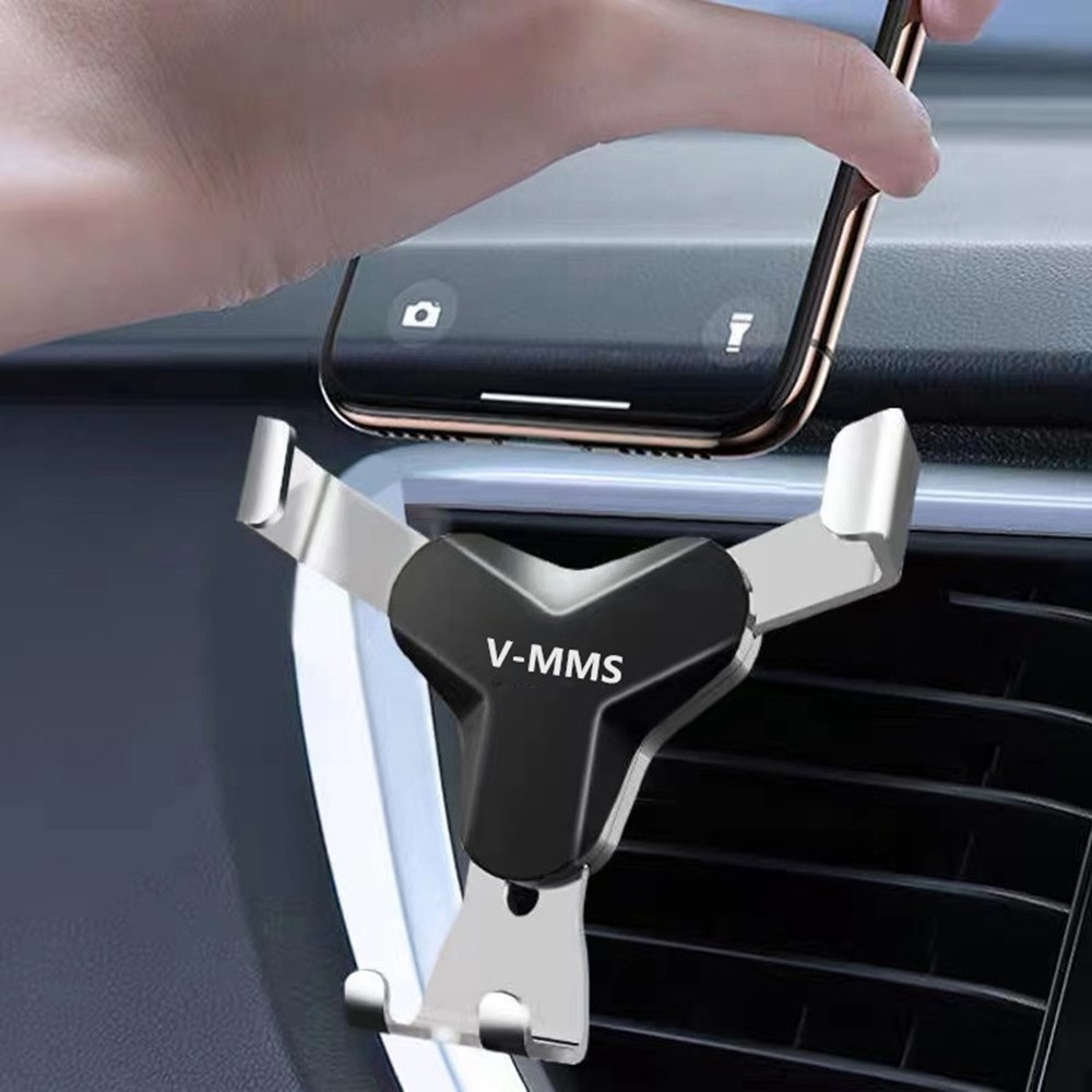 V-MMS Car Air Outlet Mount Gravity Phone Holder Y-Shape Air Vent Cellphone Bracket - Black-7