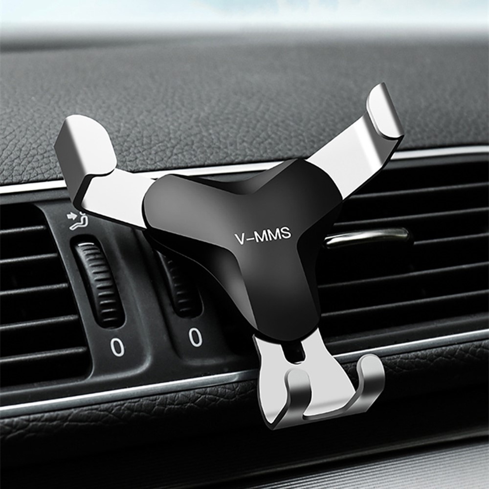 V-MMS Car Air Outlet Mount Gravity Phone Holder Y-Shape Air Vent Cellphone Bracket - Black-8