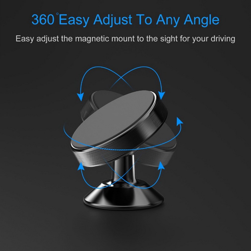 Magnetic Car Dashboard Phone Holder Magnet Mount Mobile Phone Stand GPS Support - Black-2