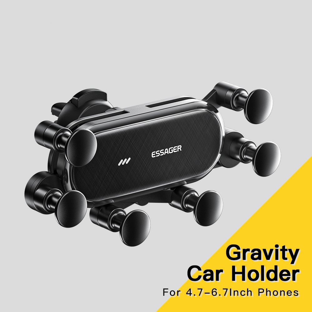 ESSAGER WEICHI Series Car Gravity Phone Mount Air Vent Phone Holder with 360-degree Rotating Ball for 4.7-6.7 inch Mobile Phones-2