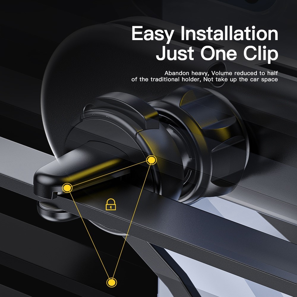 ESSAGER WEICHI Series Car Gravity Phone Mount Air Vent Phone Holder with 360-degree Rotating Ball for 4.7-6.7 inch Mobile Phones-7