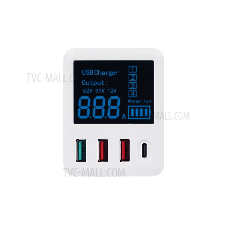 Relife RL-312 Display Digital Inteligente Carregador Rápido - Plugue AU-8
