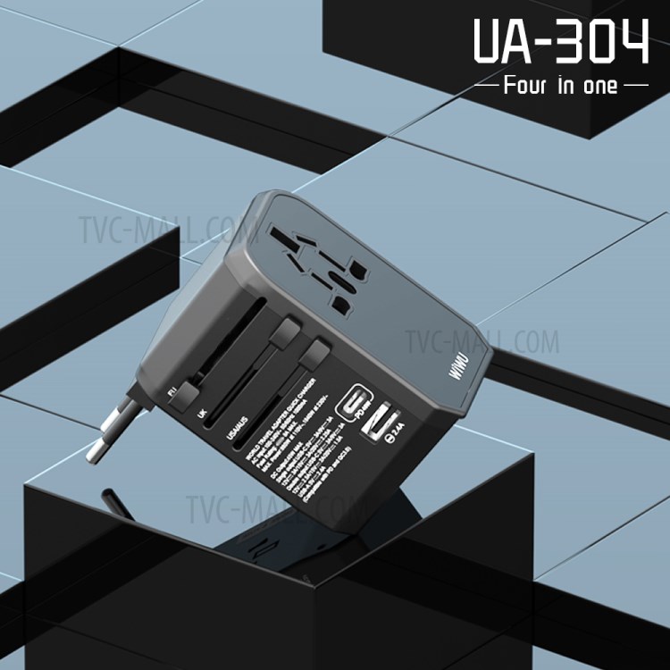 WIWU UA304 45W PD Universal Adaptateur De Voyage Chargeur Mural-2