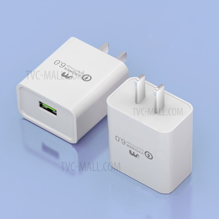 LETANG LT-CT-34 22.5W Quick Charge Wall Charger Travel Power Adapter - US Plug-1
