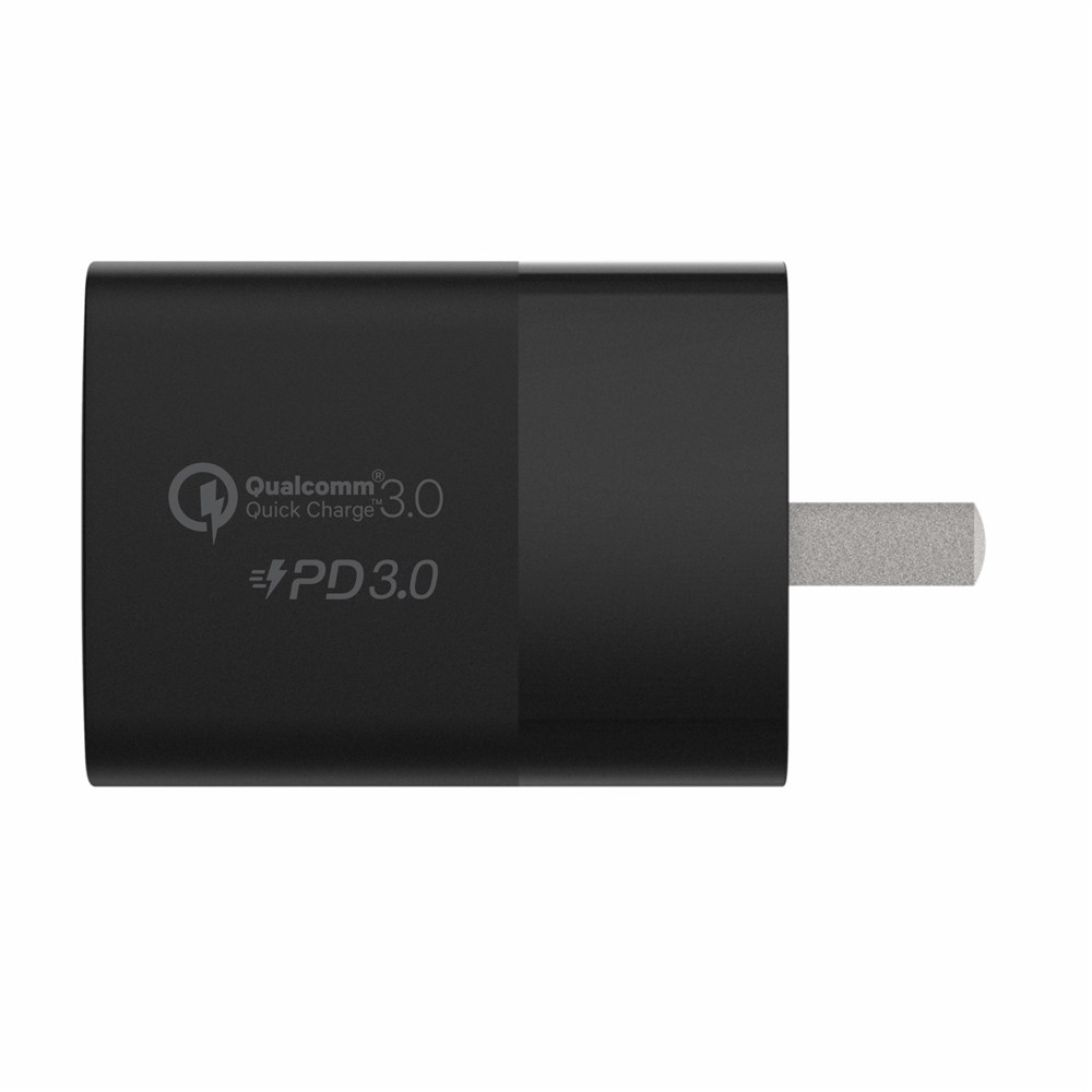 MOMAX PD QC3.0 30W Fast Charging Power Adapter Travel Wall Charger CN Plug - Black-4