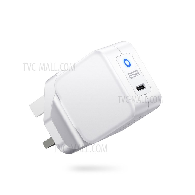 ESR EFB004O 20W PD Fast Charging Mini Smart Travel Wall Charger - UK Plug/White-4