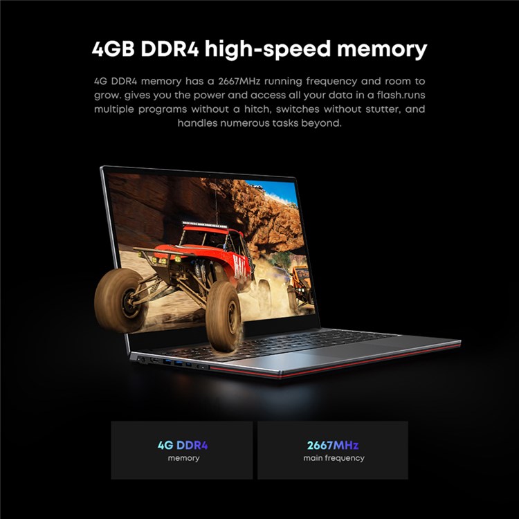 CHUWI GemiBook X 15.6" 1920x1080 FHD Screen Intel Celeron N5100 Quad Core Computer 4GB RAM 128GB ROM Windows 10 Laptop - US Plug-9