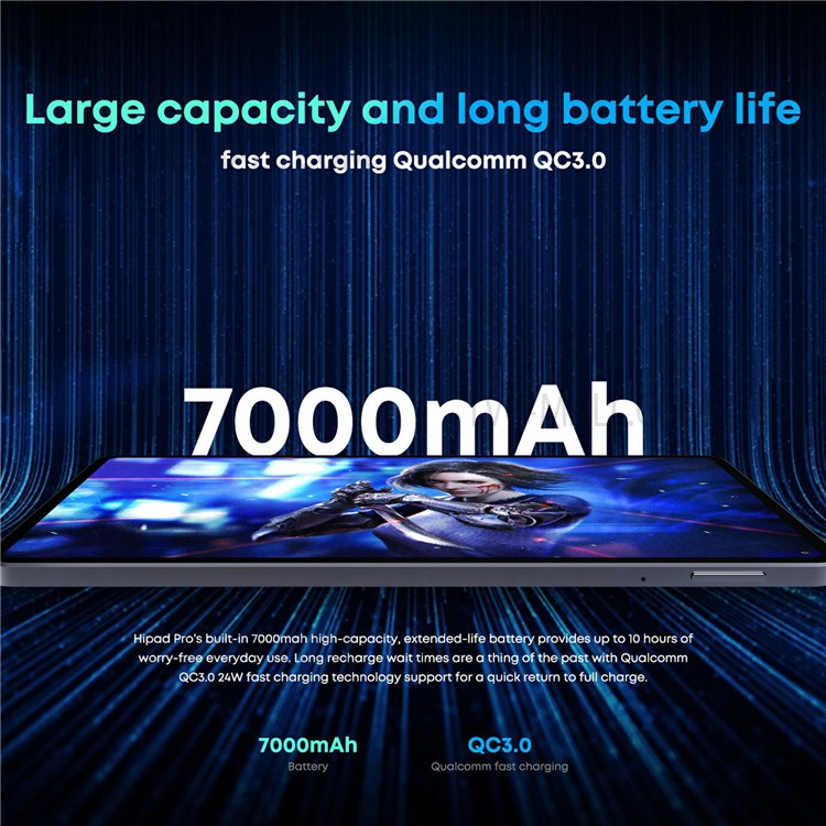 CHUWI HiPad Pro 10.8" 2K IPS Full Screen Tablet 8GB LDDR4X + 128GB UFS2.1 SSD Portable Tablets PC Support 4G LTE WiFi - US Plug-13