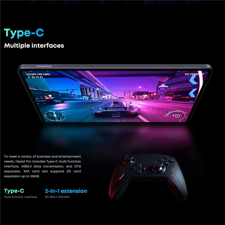 CHUWI HiPad Pro 10.8" 2K IPS Full Screen Tablet 8GB LDDR4X + 128GB UFS2.1 SSD Portable Tablets PC Support 4G LTE WiFi - US Plug-14