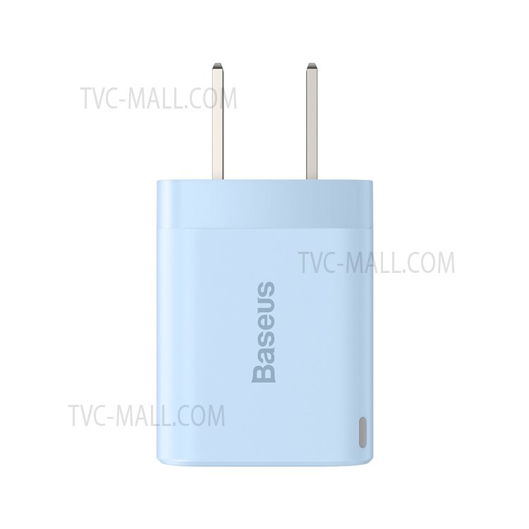 Baseus Super si Pro Quick Charger Tipo-c PD 20W CN CN Plug Adaptador de Alimentación - Azul