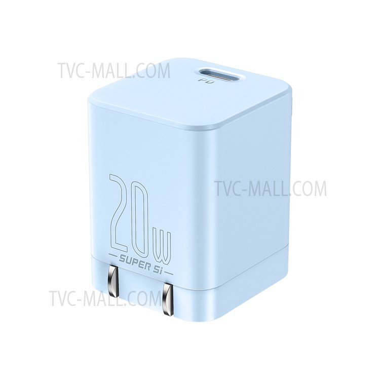 BASEUS Super Si Pro Quick Charger Type-C PD 20W CN Plug Power Adapter - Blue-9